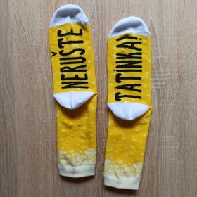 Vtipné ponožky - Nerušte tatínka  | 43-46, Velikost 39-42