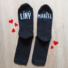 Vtipné ponožky - Sexy ženich/Líný manžel DIVJA