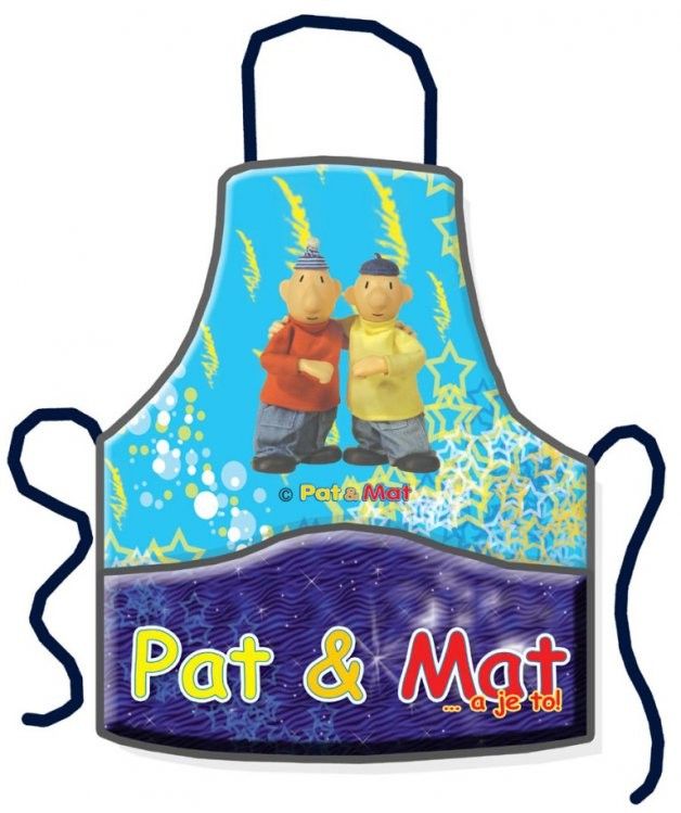 Zástěra polyester dětská Pat a Mat DIVJA