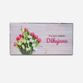 Pro paní učitelku (růže+tulipány) - Čokoláda