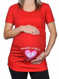 Maminčin a ..CZ - Těhotenské tričko DIVJA