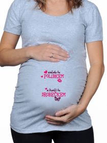 Začalo to polibkem CZ - Těhotenské tričk DIVJA