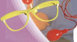 Brýle gigant stříkací | červené, žluté