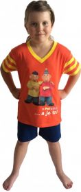 Gesto-kr.r. dětské pyžamo červeno_žlutá | 110, 122, 134, 146, 152