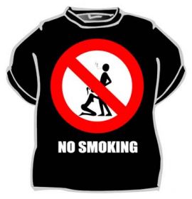 No smoking - vtipné tričko