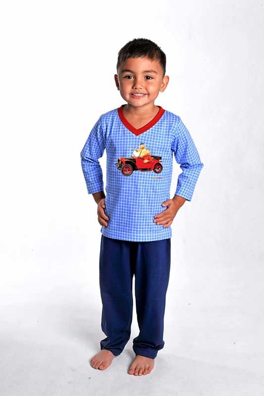 Auto - Dětské pyžamo s dlouhým rukávem DIVJA
