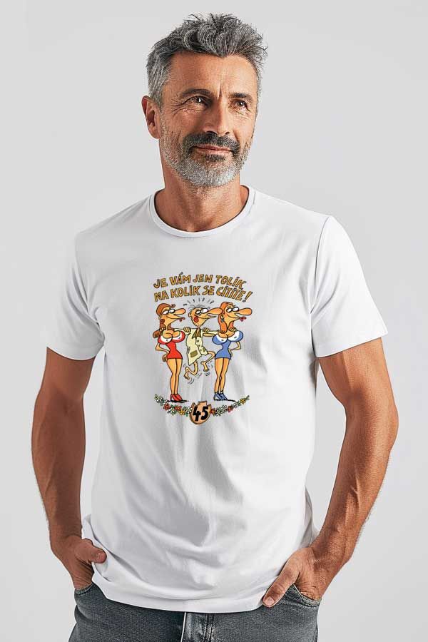 Výročí muž - 45 let - narozeninové tričko Classic DIVJA