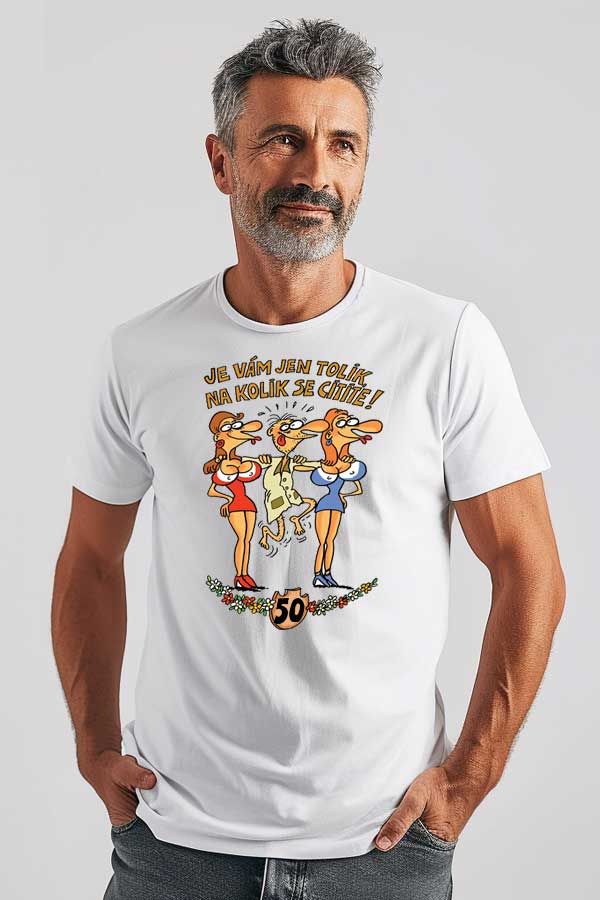 Výročí muž - 50 let - narozeninové tričko Classic DIVJA
