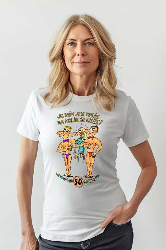 Výročí žena - 50 let - narozeninové tričko Classic DIVJA