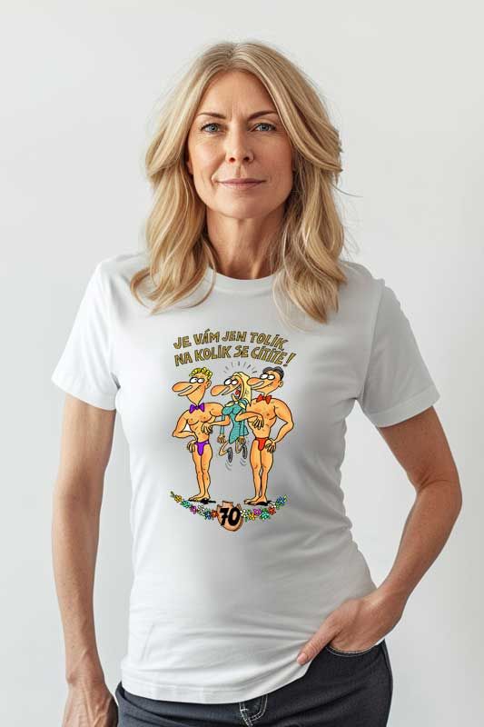 Výročí žena - 70 let - narozeninové tričko Classic DIVJA